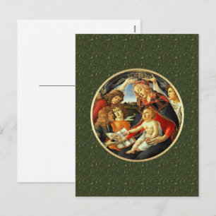 Madonna av Botticelli. Utmärkt julvykort Helg Vykort