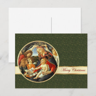Madonna av Botticelli. Utmärkt julvykort Helg Vykort