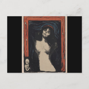 Madonna av Edvard Munch,symbolisk målare Vykort