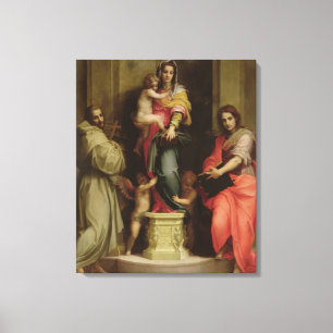 Madonna av harpiesna, 1517 (olja på panel) canvastryck