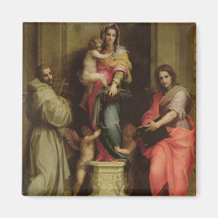 Madonna av harpiesna, 1517 (olja på panel) magnet