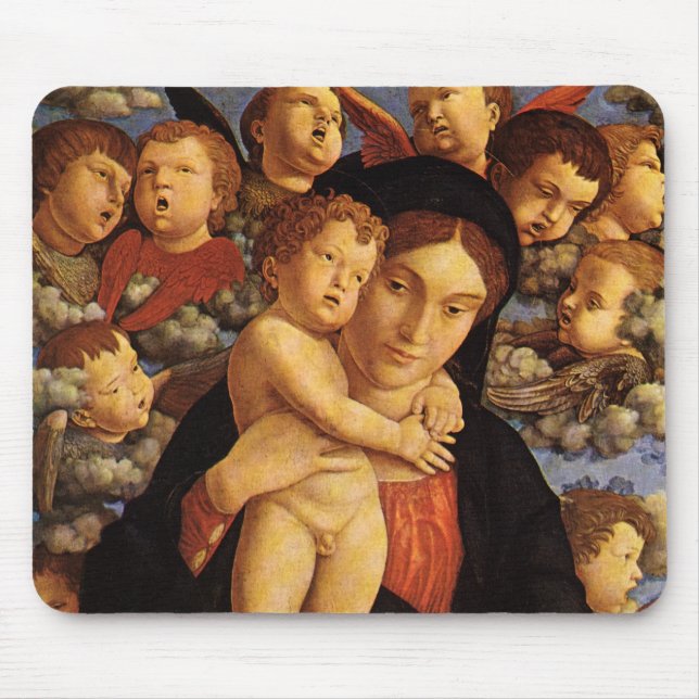 Madonna av keruberna av Andrea Mantegna Musmatta (Framsidan)