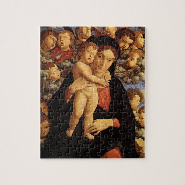 Madonna av keruberna av Andrea Mantegna Pussel (Vertikal)