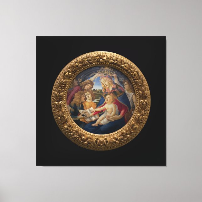 madonna av magnificat canvastryck (Framsida)