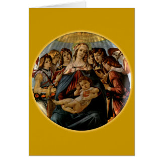 Madonna av pomegranaten - Botticelli Hälsningskort