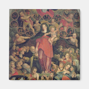 Madonna av radbandet, c.1569 (olja på kanfas) magnet