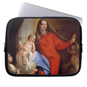 Madonna av radbandet (olja på kanfas) laptop sleeve