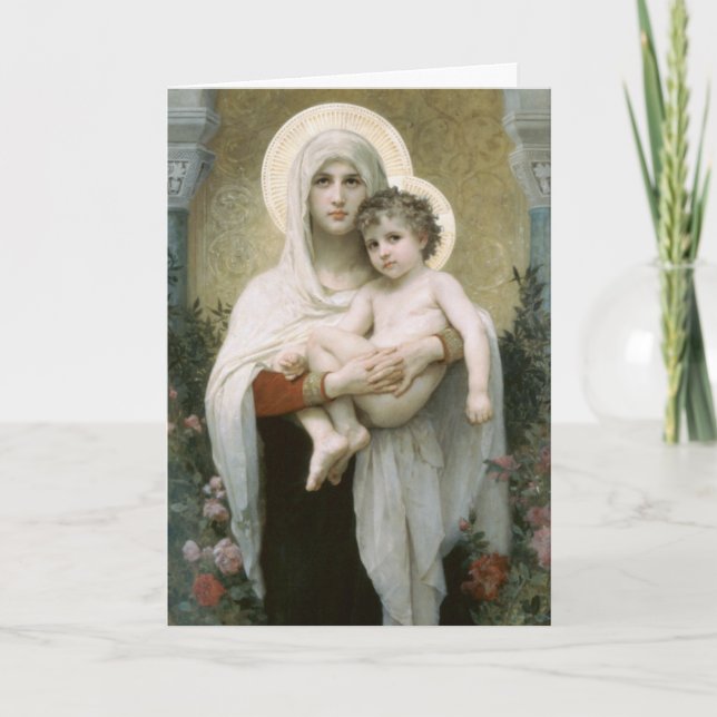 Madonna av ro helgkort (Framsida)