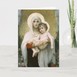 Madonna av ro vid Bouguereau Kort