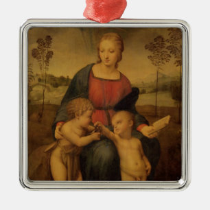 Madonna av steglitsen, c.1506 julgransprydnad metall