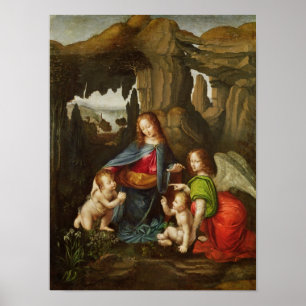 Madonna av stenarna poster
