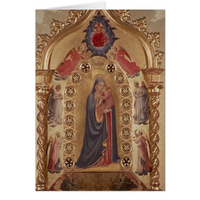 Madonna av stjärnorna hälsningskort (Framsidan)