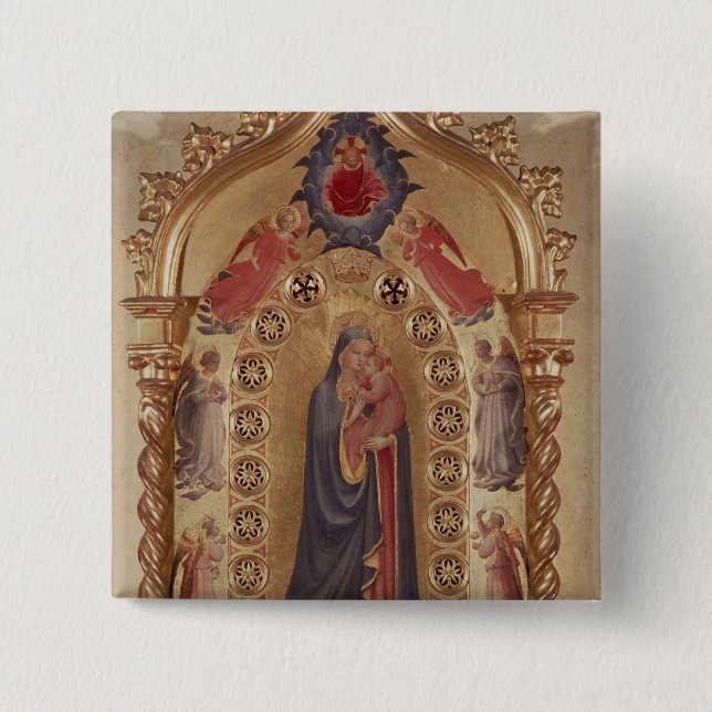 Madonna av stjärnorna knapp (Framsida)
