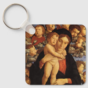 Madonna av Tjerubim av Andrea Mantegna Nyckelring