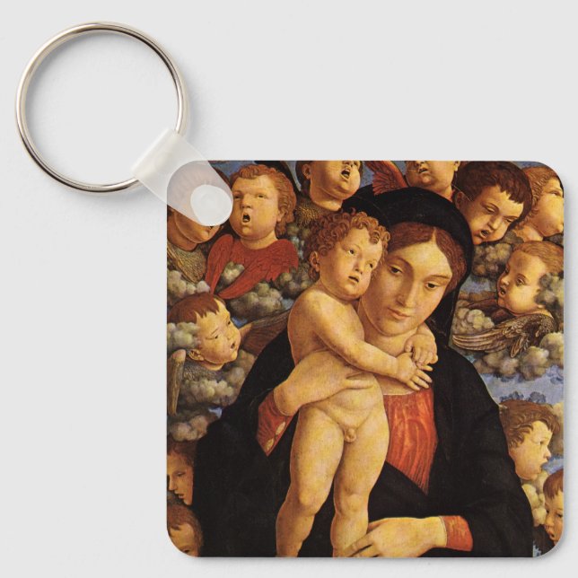 Madonna av Tjerubim av Andrea Mantegna Nyckelring (Framsida)