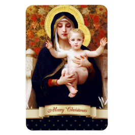 Madonna av W.Bouguereau. God konst julklapp Magnet