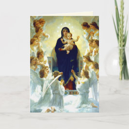 Madonna av W.Bouguereau. God konst - julkort Helgkort