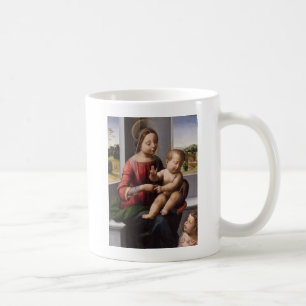 Madonna & barn med John The Baptist Kaffemugg