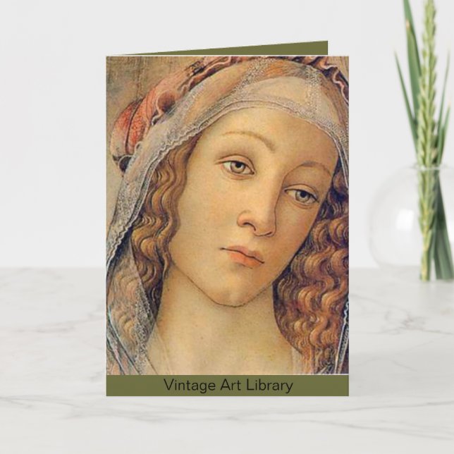 Madonna - Botticelli Helgkort (Framsida)
