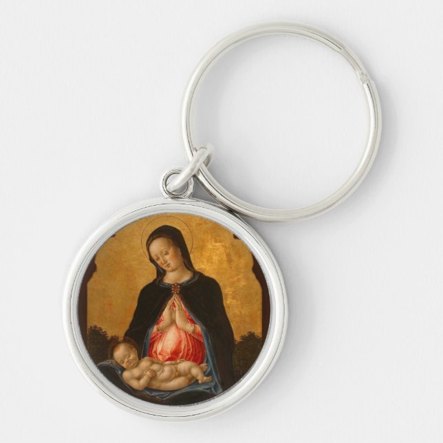 Madonna & Child Art nyckelring (Framsidan)