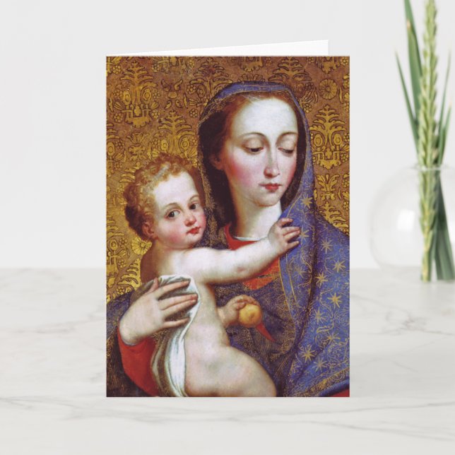 Madonna & Child II Helgkort (Framsida)