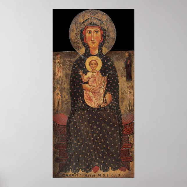 Madonna & Child - M. d'Arezzo Fine Art Poster (Framsidan)