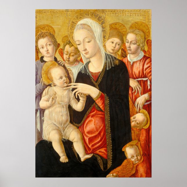 Madonna & Child Matteo di Giovanni Fine Art Poster (Framsidan)