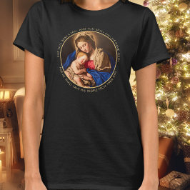 Madonna & Child Religiösa jul Gift Mor T Shirt