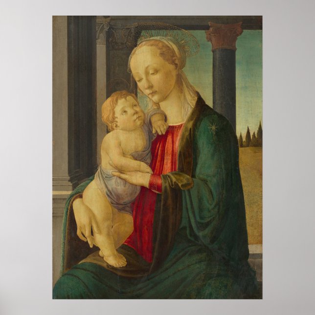 Madonna & Child, Sandro Botticelli Fine Art Poster (Framsidan)