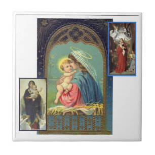 Madonna Collage Kakelplatta