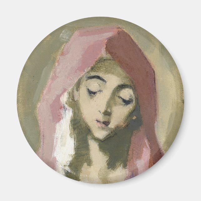 Madonna de la Charité, Helene Schjerfbeck Magnet (Framsidan)