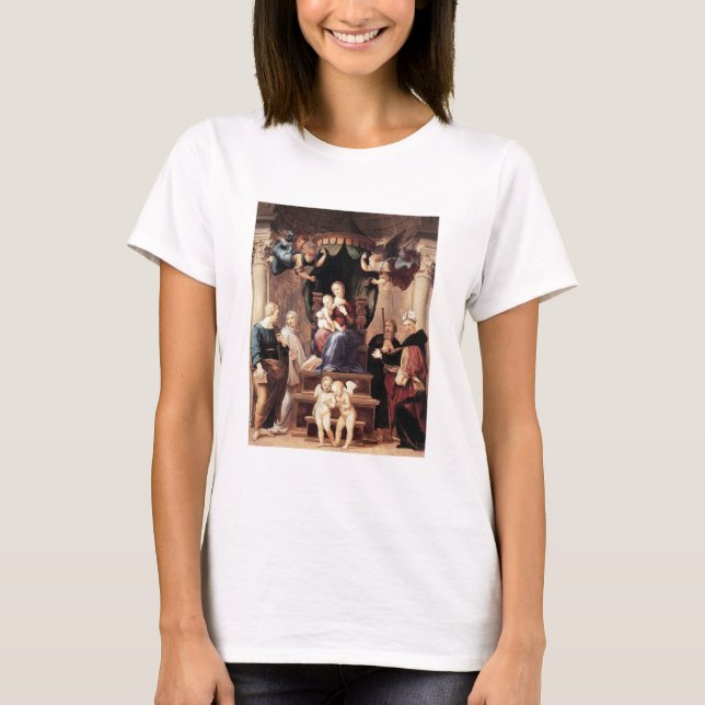 Madonna del Baldacchino - Raphael - c1506 T Shirt (Framsida)
