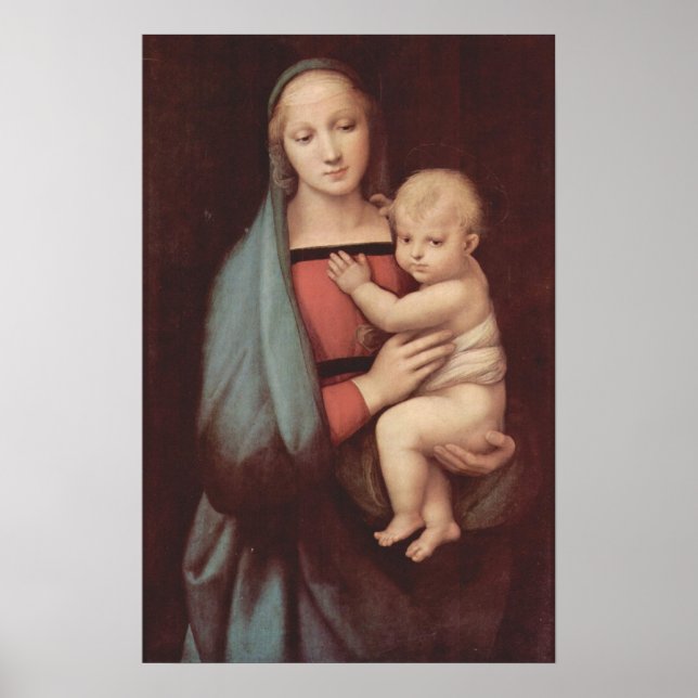 Madonna Del Granduca från Raphael Poster (Framsidan)