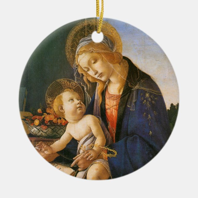 Madonna del Libro Botticelli jul Ornament (Framsidan)