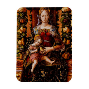 Madonna della Candeletta av Carlo Crivelli Magnet
