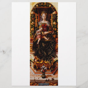 Madonna della Candeletta av Carlo Crivelli Reklamblad