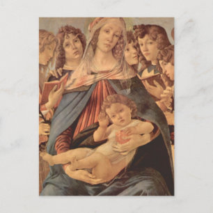 Madonna della Melagrana vid Botticelli Vykort