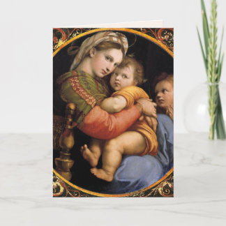 Madonna della sedia julkort helgkort