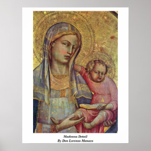 Madonna Detail av Don Lorenzo Monaco Poster