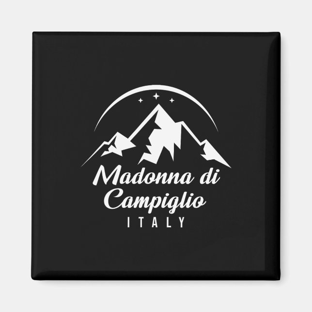 Madonna Di Campiglio Italien Ski Resort Skiing Sno Magnet (Framsidan)