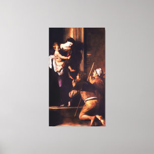 Madonna di Loreto vid Caravaggio (c 1604-06) Canvastryck