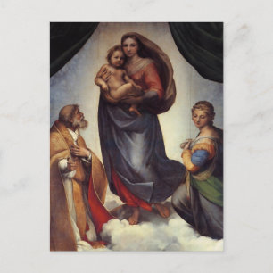Madonna Fine Art av Raphael Vykort