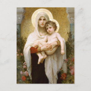 Madonna från Rosor och spädbarn Jesus Vykort