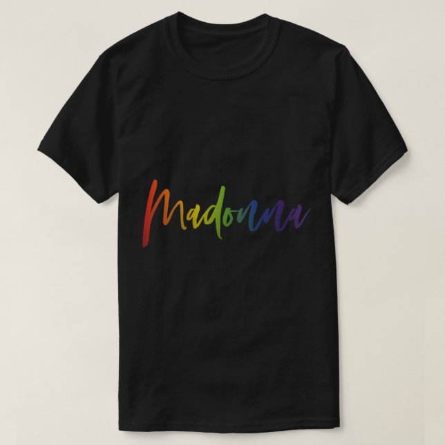 Madonna Gay Icon Pride Rainbow Essential T-Shirt (Design framsida)