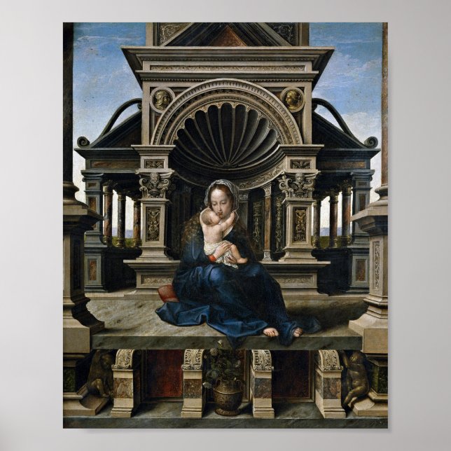 Madonna Holding Baby Jesus Poster (Framsidan)