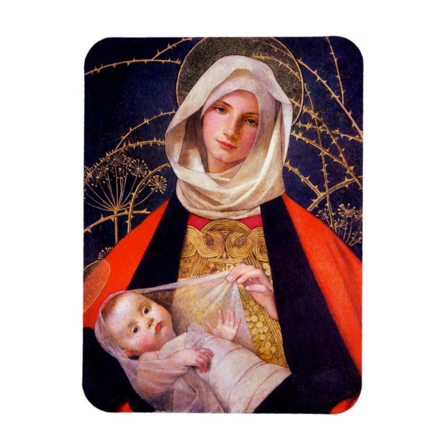Madonna Holding Child Magnet (Vertikal)