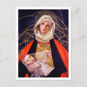 Madonna Holding Child Vykort