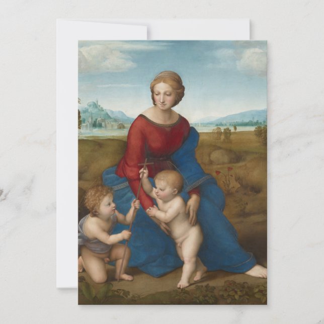 Madonna i Meadow Raphael Inbjudningar (Framsida)