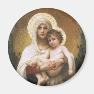 Madonna i Ro av Bouguereau Magnet