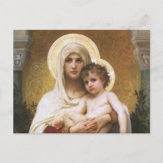 Madonna i Ro av Bouguereau Vykort